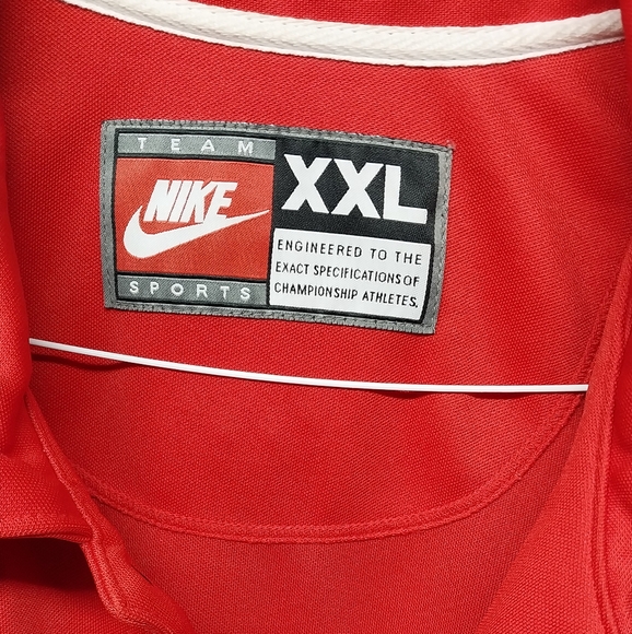 Vintage Philadelphia 76ers Nike NBA WarmUp Jersey Red Retro Rewind Size XXL - Picture 4 of 8